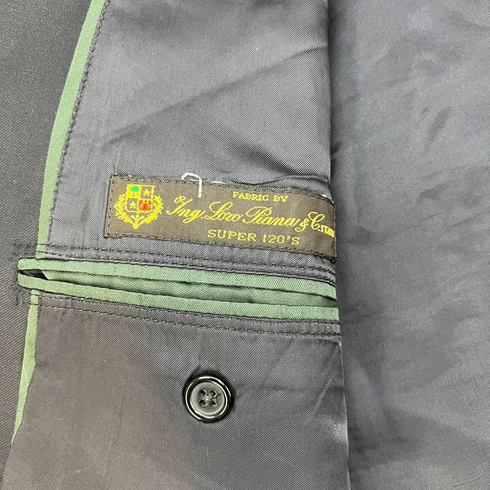 Brooks Brothers Country Club Loro Piana super 120s Black blazer jacket 48L